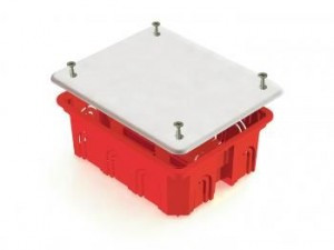 GREENEL Коробка распред. СУ 120х92х45мм для кирпич. стен с крышкой оранж. (98шт) GE41008