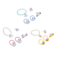 Набор детской бижутерии BY Русские супергерои: браслет, кольцо, резинки 2шт, заколка, 3 дизайна