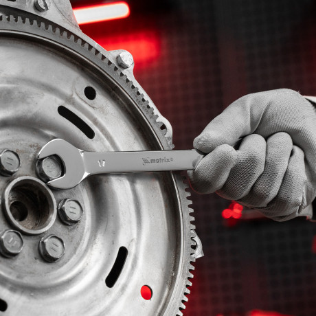 Набор ключей рожковых 12 шт, (6-32мм) CrV, EllipticaL зеркальное хромирование Matrix