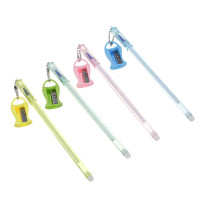 Ручка гелевая &quot;Пиши - стирай&quot; синяя, с точилкой на подвесе, корпус 17 см, 4 дизайна