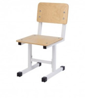 Стул Polini kids City S Ученик, 2 гр., белый-дуб пастельный