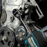 Ключ-трещотка 1/2", CrV, 120 зубьев, цельнометаллический, хром Gross