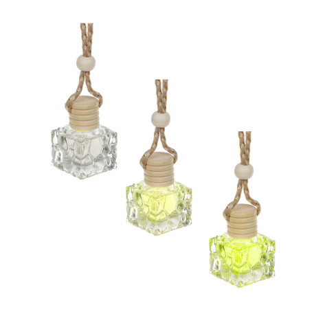 LADECОR Ароматизатор на подвесе, в декоративном флаконе, лимон, жасмин, османтус