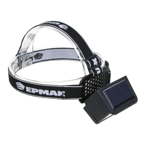 ЕРМАК Фонарь налобный,LED COB, 5 режимов,800мАч, Type-C, солн. батарея, красный свет, 78х55х56 мм