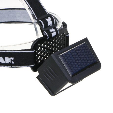 ЕРМАК Фонарь налобный,LED COB, 5 режимов,800мАч, Type-C, солн. батарея, красный свет, 78х55х56 мм