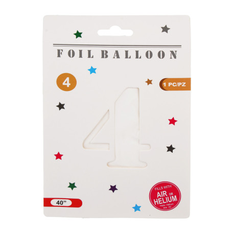 Шар воздушный фольгированный "Цифра" тм Fntastic, 40", микс