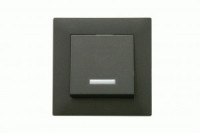 MAKEL Karea Rizz выкл. СУ 1 кл. (инд.) ДЫМЧАТЫЙ 88050021