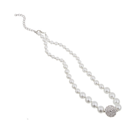 Бусы на шею 37-42см, медь, алюминий, стекло, БЖ25-15