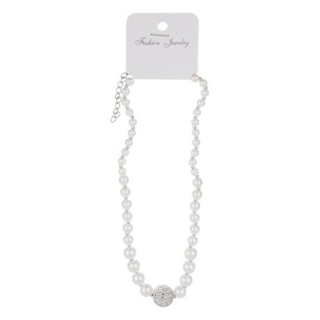 Бусы на шею 37-42см, медь, алюминий, стекло, БЖ25-15