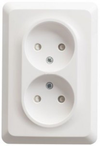 Systeme Electric Этюд роз. СУ 2 мест. бел. новый (пл.осн., штор.) PC16-106B (12!)