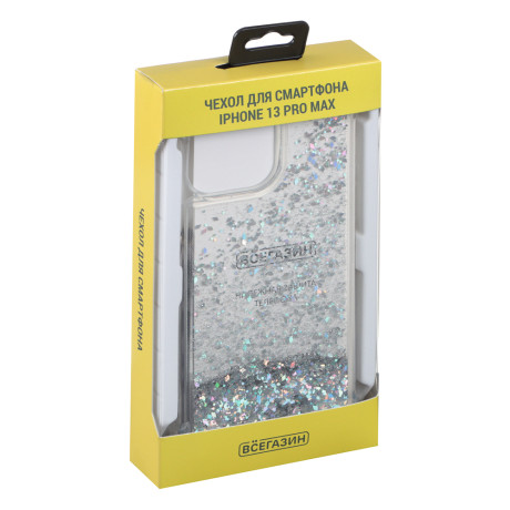 ВСЁГАЗИН Чехол для смартфона Блестки, iP - 13 pro max, подвес шнурок