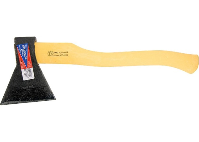 Топор кованный, в сборе, 1200/1500 г, деревянное топорище, 500 мм, Б3