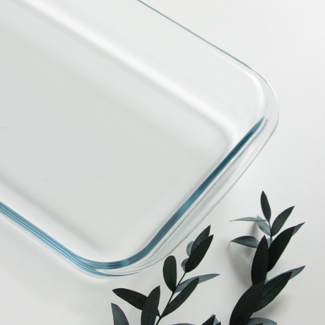 SATOSHI Форма для запекания жаропрочная прямоугольная, с ручками, стекло, 34,5х20,4х5,2см, 2,2л