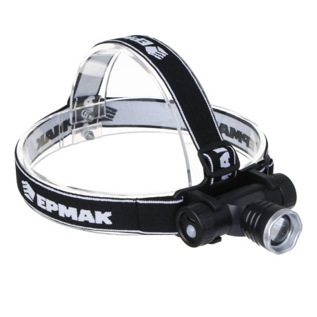 Фонарь налобный тм ЕРМАК, CREE XPE LED, 4 режима, 1200мАч, 8,3х3,8х7,3см, USB кабель, пластик