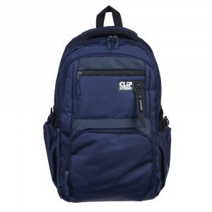 Рюкзак универсальный 45x30x20см, 2 отд., 4 карм., сетчатая спинка, ручка, фактурный ПЭ, синий