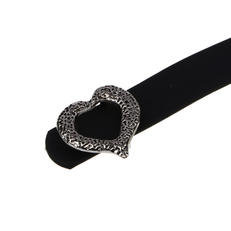 ЮL Ремень женский, ПУ, металл, ширина 2,3см, длина 95/105см, черный, РЖ2023-1