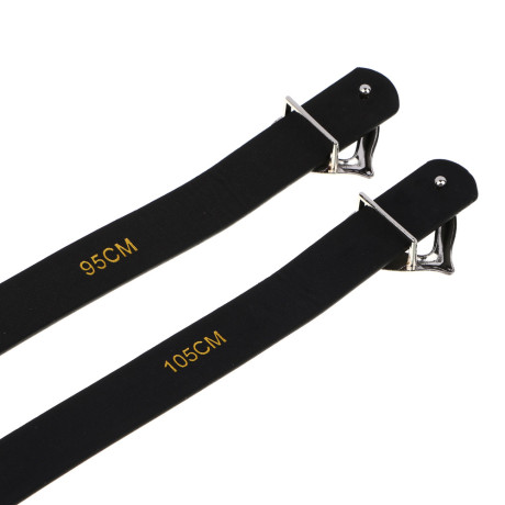 ЮL Ремень женский, ПУ, металл, ширина 2,3см, длина 95/105см, черный, РЖ2023-1