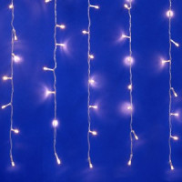 Гирлянда-занавес ULD-C1510-160/DTA 160LED 8W тепл.бел 1,5x1/16 нитей, 8реж. IP20, пров.прозр. Uniel