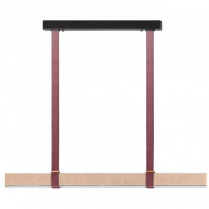 ODEON LIGHT 6630/36L HIGHTECH ODL24 эко-кожа/ткань/черн/борд/беж подвес IP20 36W 3000K VINCENT