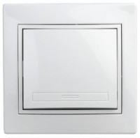 ЭРА Intro Plano выкл. СУ 1 кл. 10А, 250В, белый, 1-101-01 6495