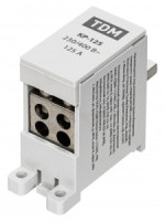 TDM Клемма распределительная на DIN-рейку КР-125 1П 125А (4х16мм2) SQ0823-0116