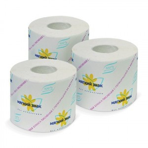 Бумага туалетная Мягкий знак 54м/втулка (кратно 72шт!) 126550