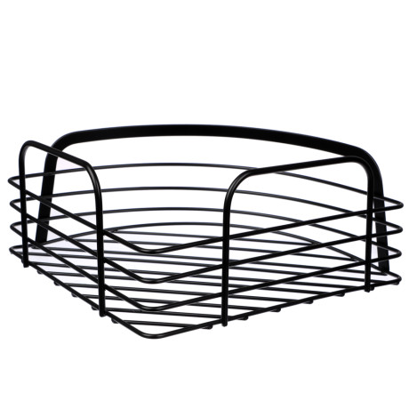 VETTA Полка настенная, угловая, металл, 30x22x9 см, черный