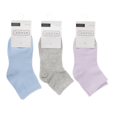 GALANTE Носки детские, р.14-16/16-18/18-20, 80% хлопок, 15% полиэстер, 5% спандекс, 6 цветов