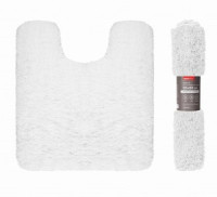 Коврик для ванной (под унитаз) БАРДИ 60*55см,микрофибра (лапша) h ворса=3см,белый 75480 Master House