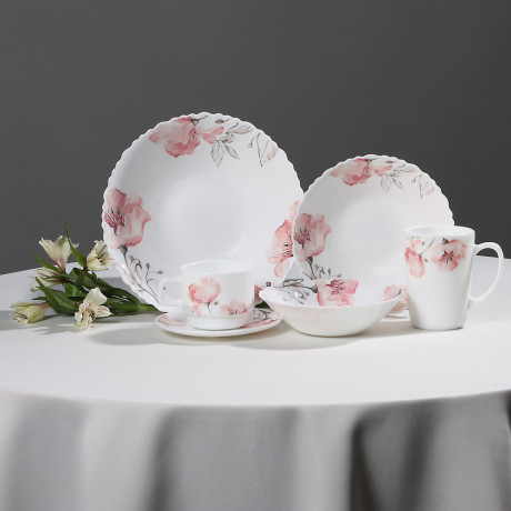 MILLIMI Роселла Салатник, опаловое стекло, 24см