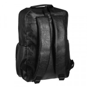 Рюкзак универсальный 40x28x13см, 1 отделение, 4 кармана, искусственная кожа, черный