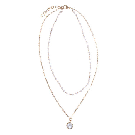 Ожерелье, бижутерия, пластик, сплав, БЖ-14