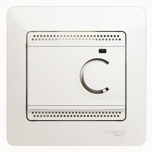 Systeme Electric GLOSSA термостат электр 10А д/тепл. пола с датч от +5° до +50°С перламутр GSL000638