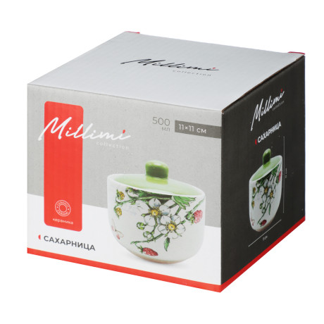 MILLIMI Земляника Сахарница, 11х11см, 500мл, керамика