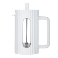 SATOSHI Форман Френч-пресс 600мл, жаропрочное стекло, белый