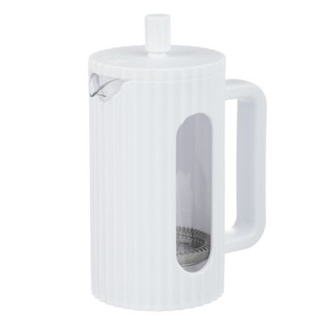 SATOSHI Форман Френч-пресс 600мл, жаропрочное стекло, белый