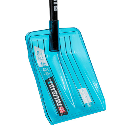 Лопата для уборки снега, поликарбонат, 260х310х870 мм, стальной черенок, LUXE Palisad