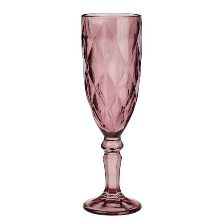 MILLIMI Набор бокалов 6 шт, 160 мл, стекло, бордовый ромб