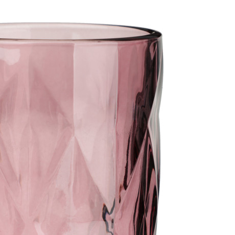 MILLIMI Набор бокалов 6 шт, 160 мл, стекло, бордовый ромб