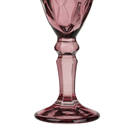 MILLIMI Набор бокалов 6 шт, 160 мл, стекло, бордовый ромб