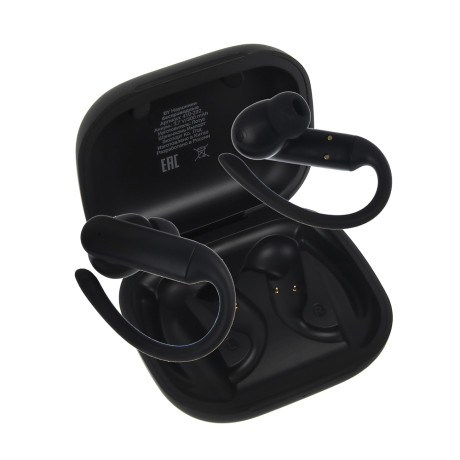 Наушники беспроводные TWS BY SportBuds, внутриканальные, 30/300 мАч, с дужками, BT5.3, чёрный
