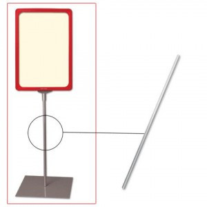 Трубка для сборки напольной стойки под рамку-POS, длина 800 мм, диаметр 10 мм, 290267