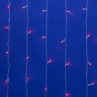 Гирлянда-занавес светодиодный, 3х2м160 LED провод прозрач. ULD-C3020-160/DTA PINK IP20 Uniel