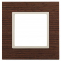 ЭРА 14 Elegance рамка СУ 1 мест.дерево, дуб+сл.кость 14-5301-09 6029