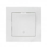 EKF Валенсия выкл. проходн. СУ 1 кл. 10А белый Al/Cu (корпус PC) EWV10-025-10