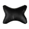 ЕРМАК Подушка на подголовник "косточка" перфор.экокожа, 29x23см, черная