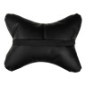 ЕРМАК Подушка на подголовник "косточка" перфор.экокожа, 29x23см, черная
