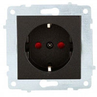 OVIVO мех. роз. СУ 1 мест. (земля, шторки) черный металлик (ко всем рамкам) 600-000317-218