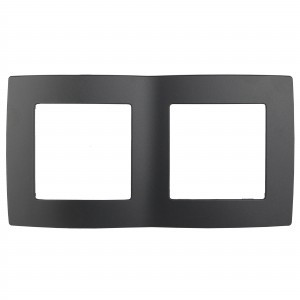 ЭРА 12 рамка СУ 2 мест. антрацит, 12-5002-05 1346