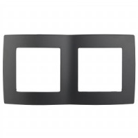 ЭРА 12 рамка СУ 2 мест. антрацит, 12-5002-05 1346